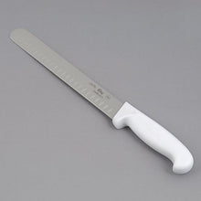 Load image into Gallery viewer, Choice 10" Granton Edge Slicing Knife with White Handle