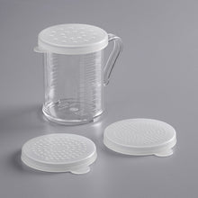 Load image into Gallery viewer, 10 oz. Polycarbonate Dredge / Measuring Cup with 3 Snap-On Lids