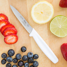 Load image into Gallery viewer, Choice 3 1/4" Smooth Edge Paring Knife with White Handle