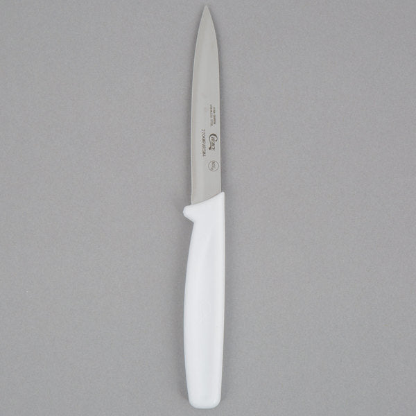 Choice 4 Smooth Edge Paring Knife with White Handle