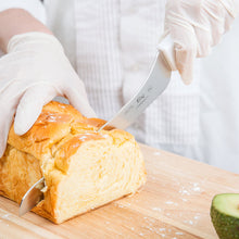 Load image into Gallery viewer, Choice 9" Offset Serrated Edge Bread Knife with White Handle