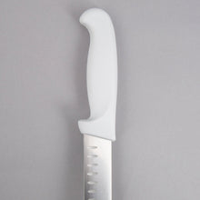 Load image into Gallery viewer, Choice 10&quot; Granton Edge Slicing Knife with White Handle
