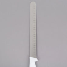 Load image into Gallery viewer, Choice 12&quot; Granton Edge Slicing Knife with White Handle
