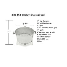 Load image into Gallery viewer, #22 Old Smokey Charcoal Grill
