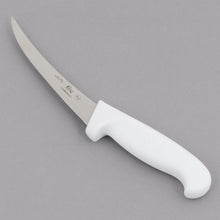 Load image into Gallery viewer, Choice 6&quot; Curved Flexible Boning Knife with White Handles
