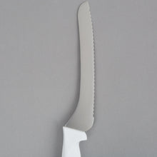 Load image into Gallery viewer, Choice 9&quot; Offset Serrated Edge Bread Knife with White Handle
