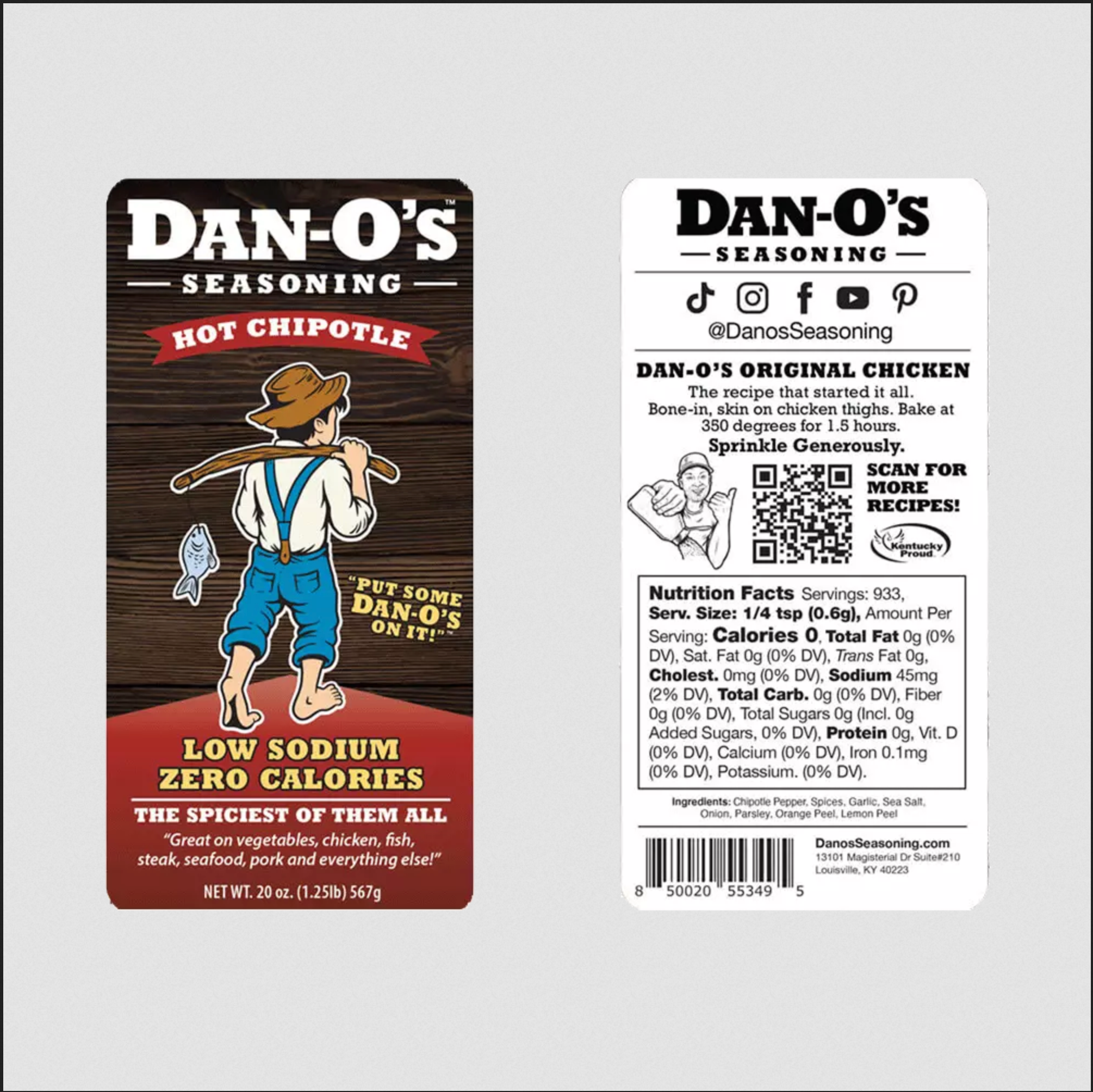 Dan-O's Seasoning Large 3 Bottle Combo - Original, Spicy, & Chipotle (20  oz) 