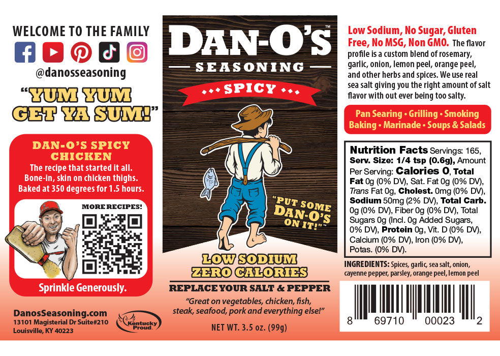 Dan-O's Seasoning 3.5-oz Original Seasoning Blend