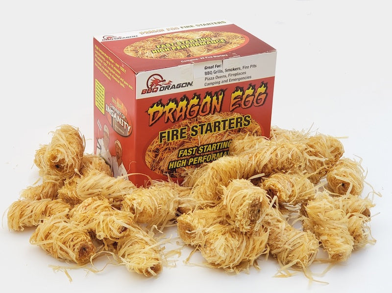 BBQ Dragon Egg Fire Starters – 100% Natural – Pit Boss Box: 32 pcs