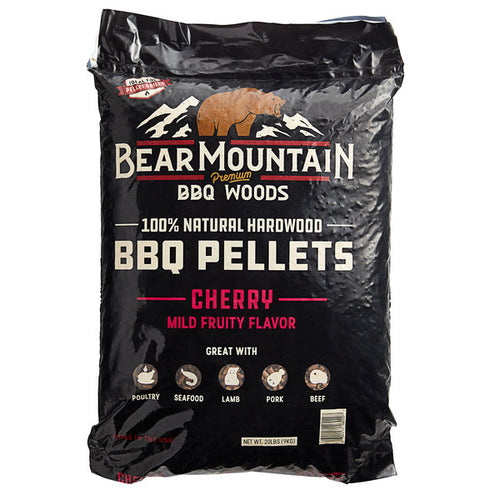 Products Bear Mountain 100% Natural Hardwood Cherry BBQ Pellets - 20 lb.