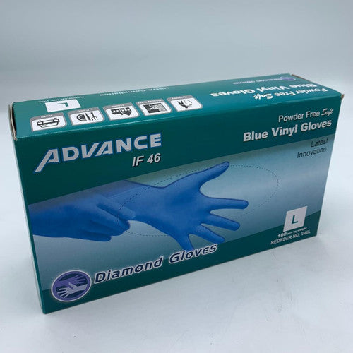 Clear Blue Industrial, Multi-Purpose Vinyl Gloves - 100/box